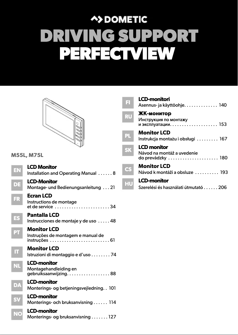 Page 1 de la notice Manuel utilisateur Dometic RVS555W