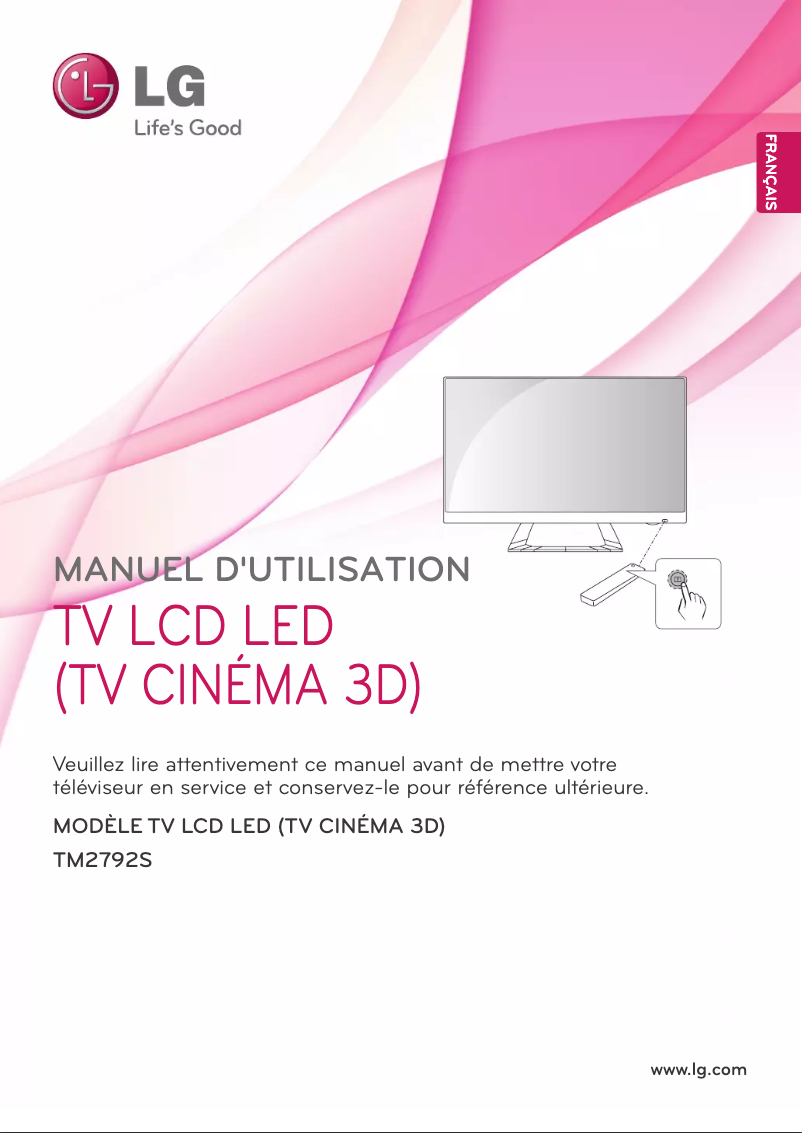 First page image of the manual for TM2792S