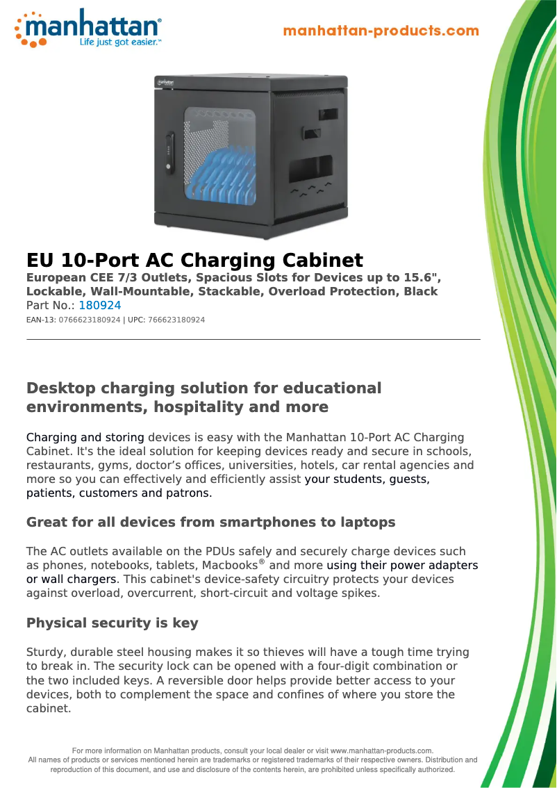 First page image of the manual for 180924