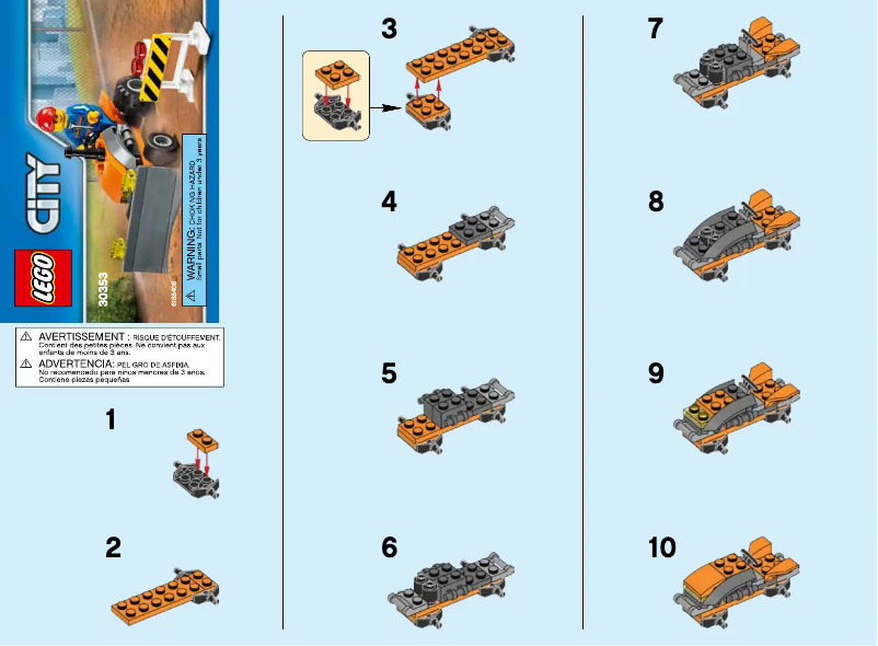 Page 1 of the manual User Manual Lego City Tractor 30353