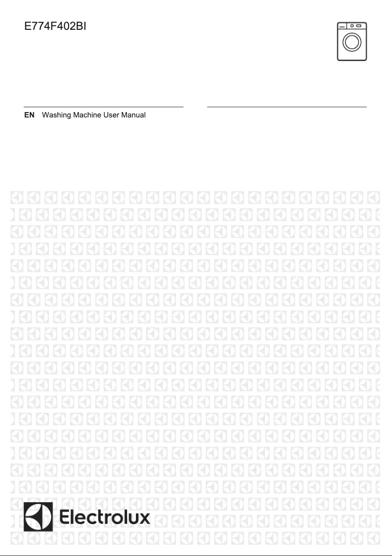 Page 1 of the manual User Manual Electrolux E774F402BI