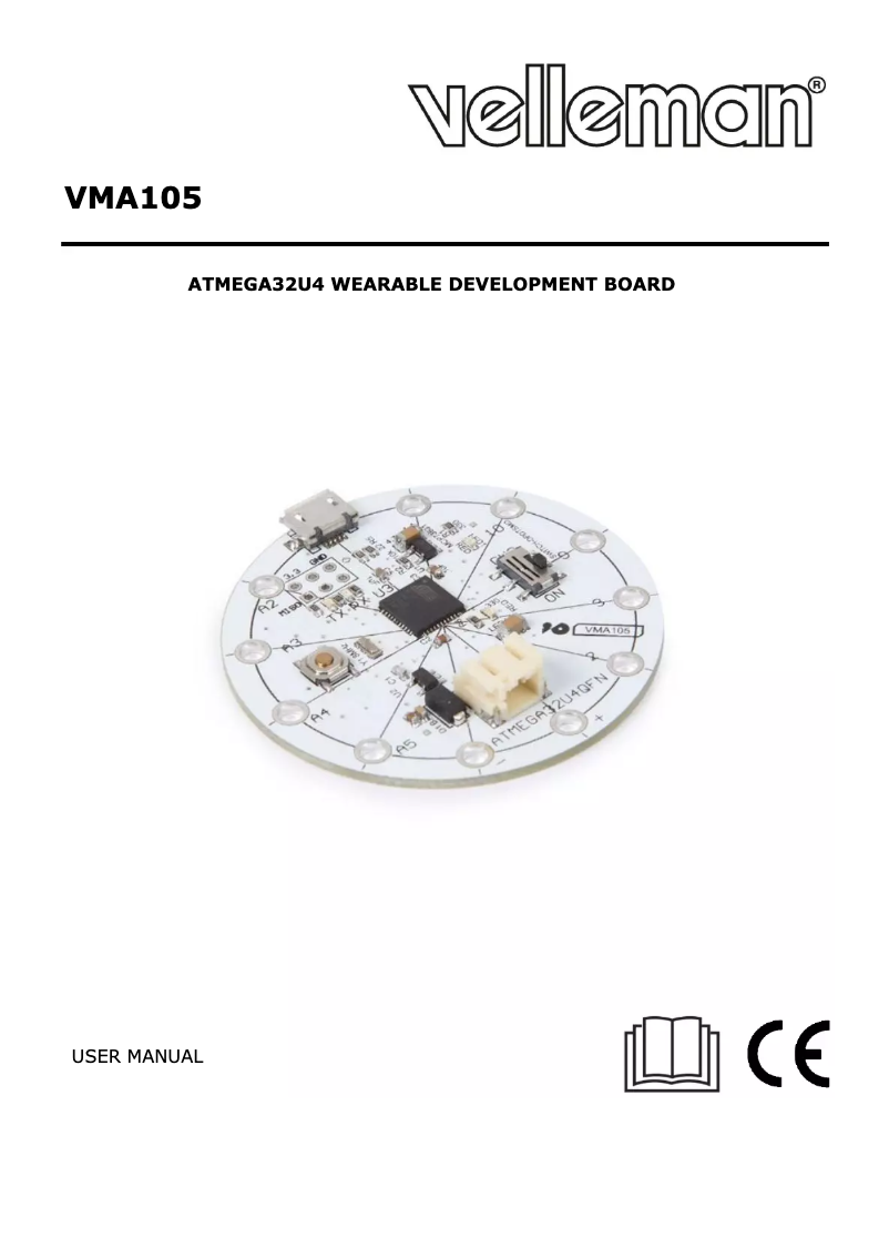 First page image of the manual for VMA105