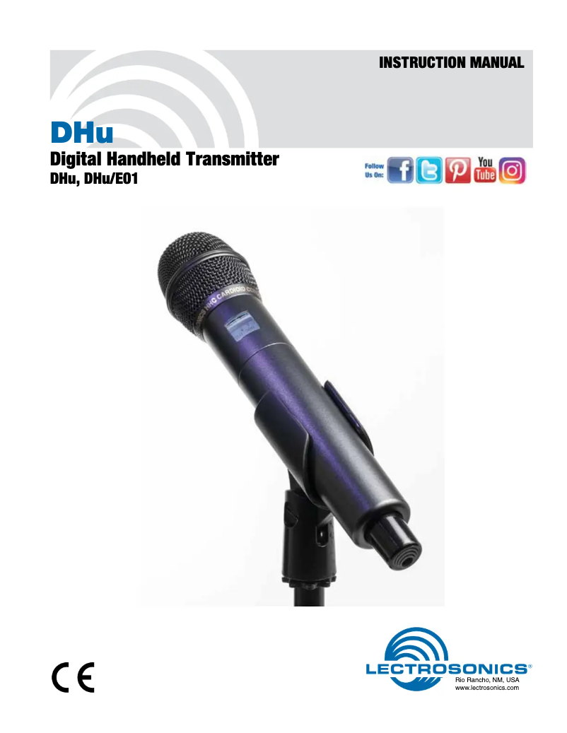 Page 1 of the manual User Manual Lectrosonics DHu