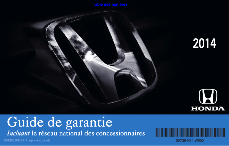 Page 1 of the manual Use and Maintenance Manual Honda Accord Hybrid (2014)