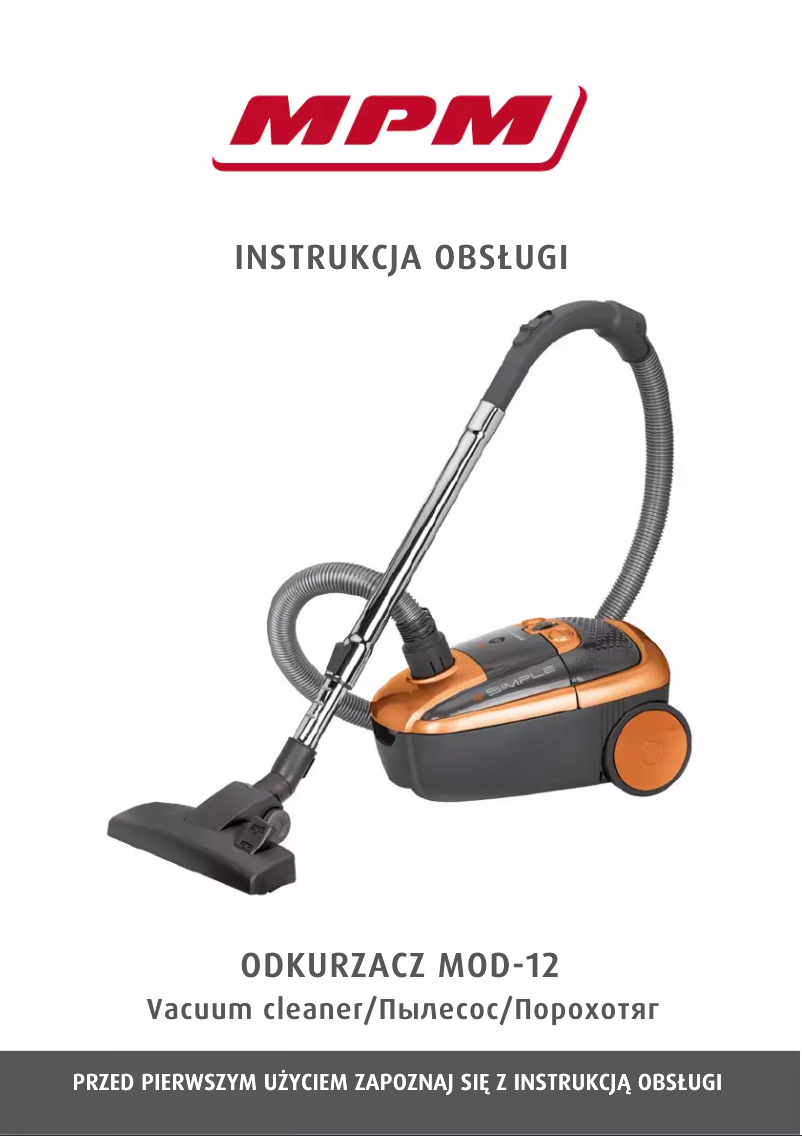 Page 1 of the manual User Manual MPM MOD-12