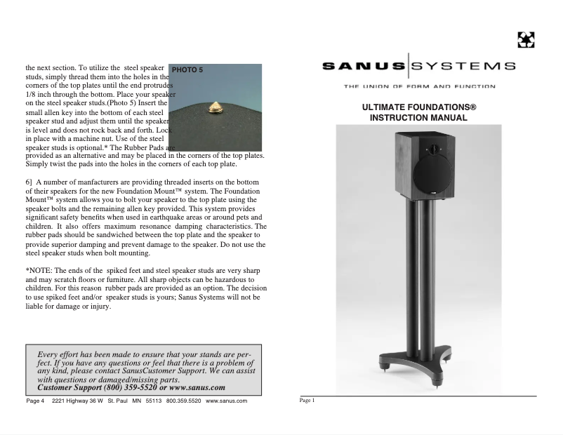 First page image of the manual for UF30