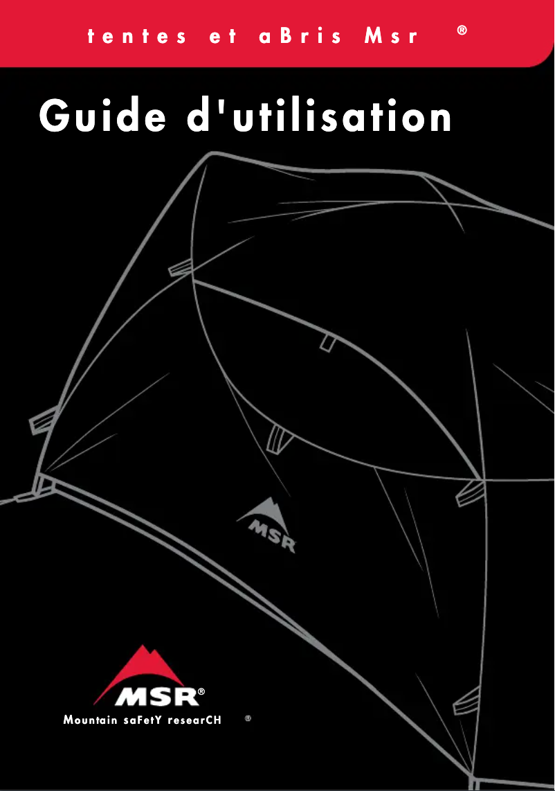 Page 1 of the manual User Manual MSR Elixir 4