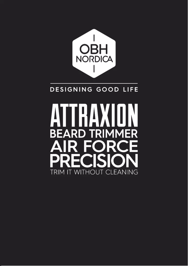 Page 1 of the manual User Manual OBH Nordica Attraxion Air Force Precision