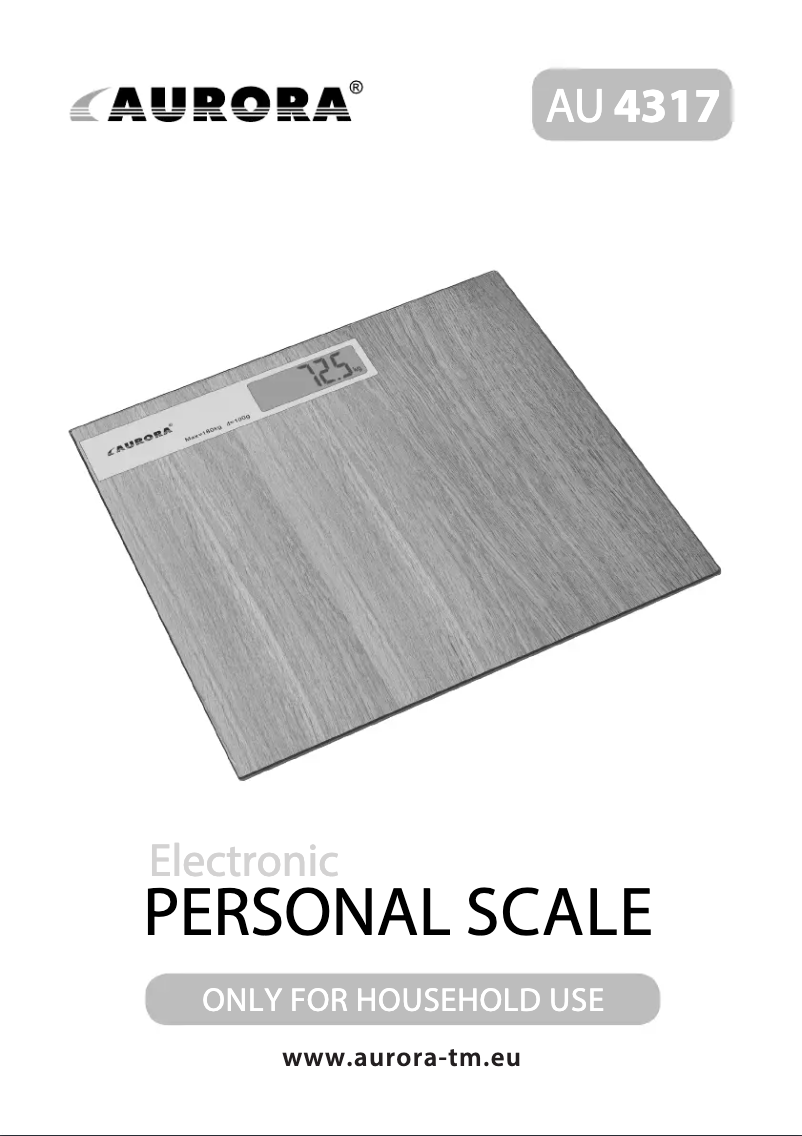 First page image of the manual for AU4317