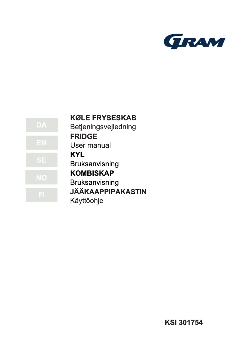 First page image of the manual for KSI 301754