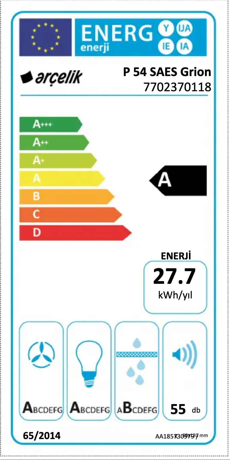 First page image of the manual for P 54 SAES Grion