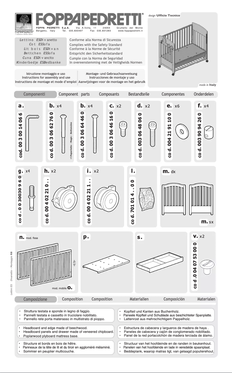 First page image of the manual for Sonny