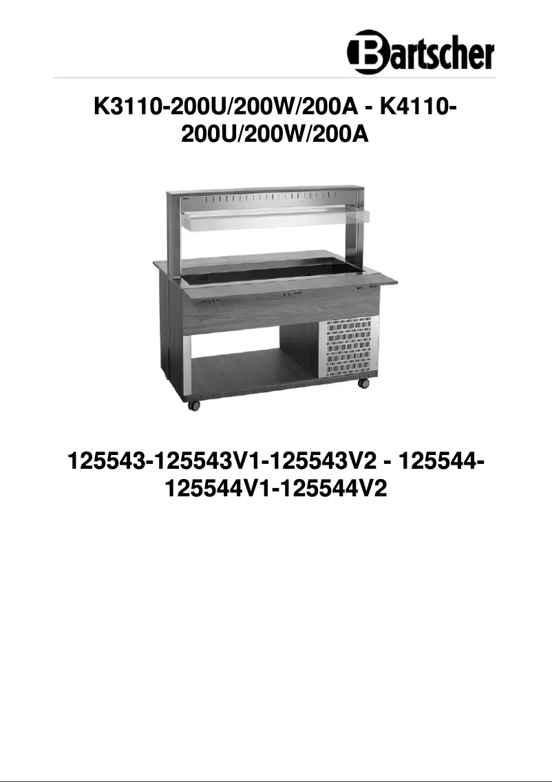 First page image of the manual for K4110-200A