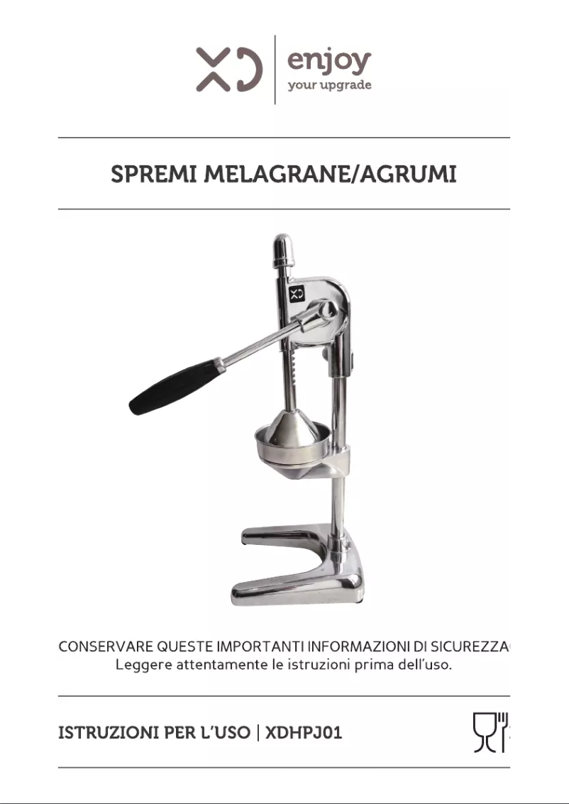 First page image of the manual for HPJ01