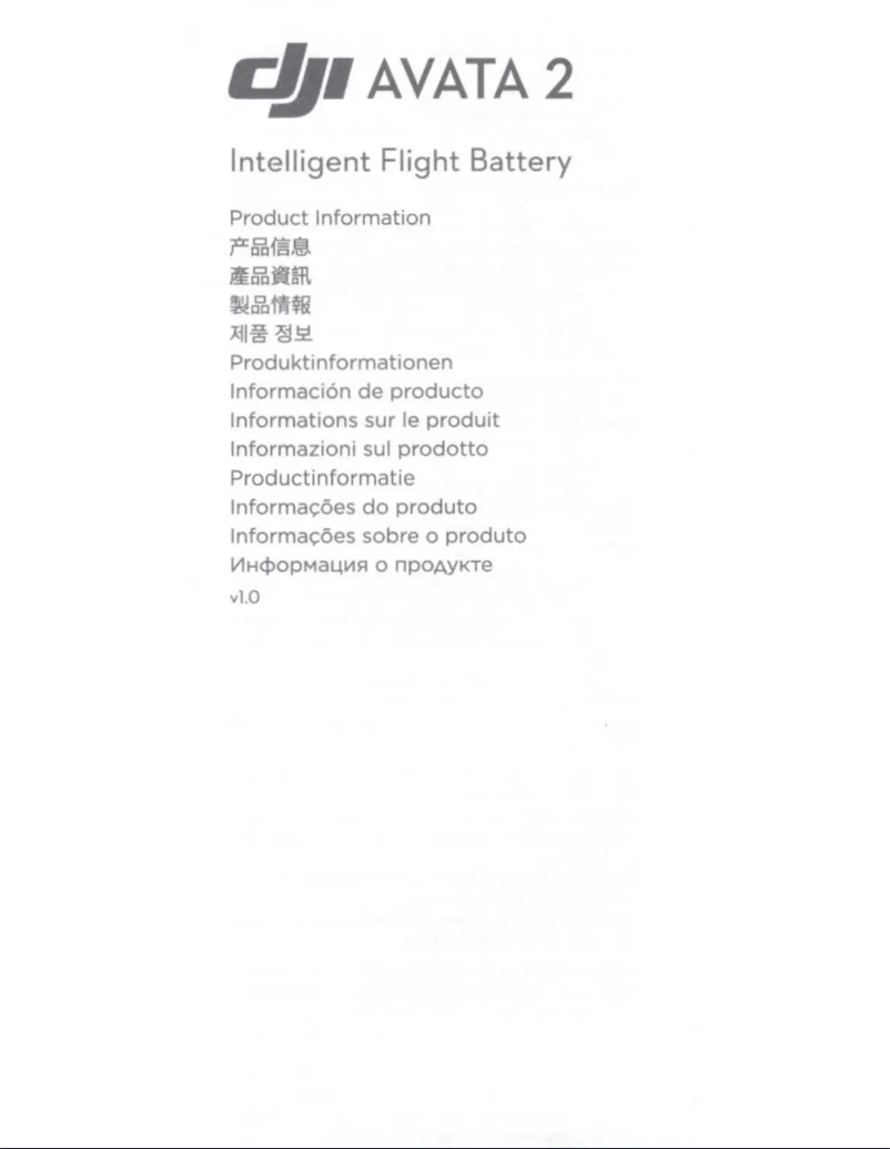 Page 1 of the manual User Manual DJI Avata 2 Intelligent Flight Battery