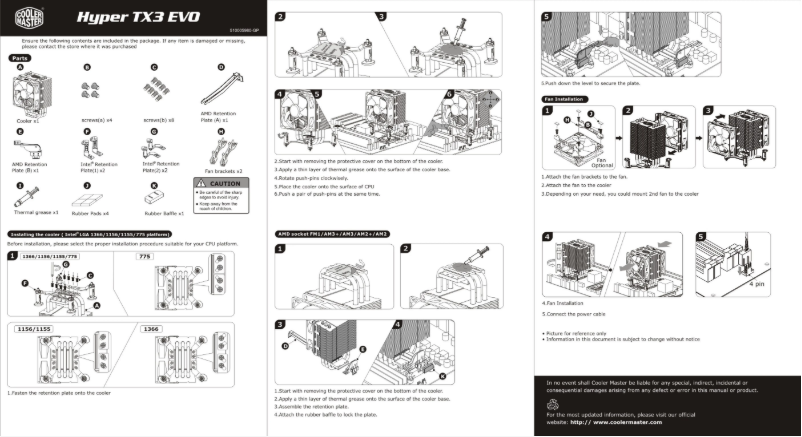 First page image of the manual for Hyper TX3 EVO