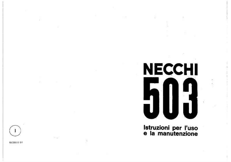 First page image of the manual for 503