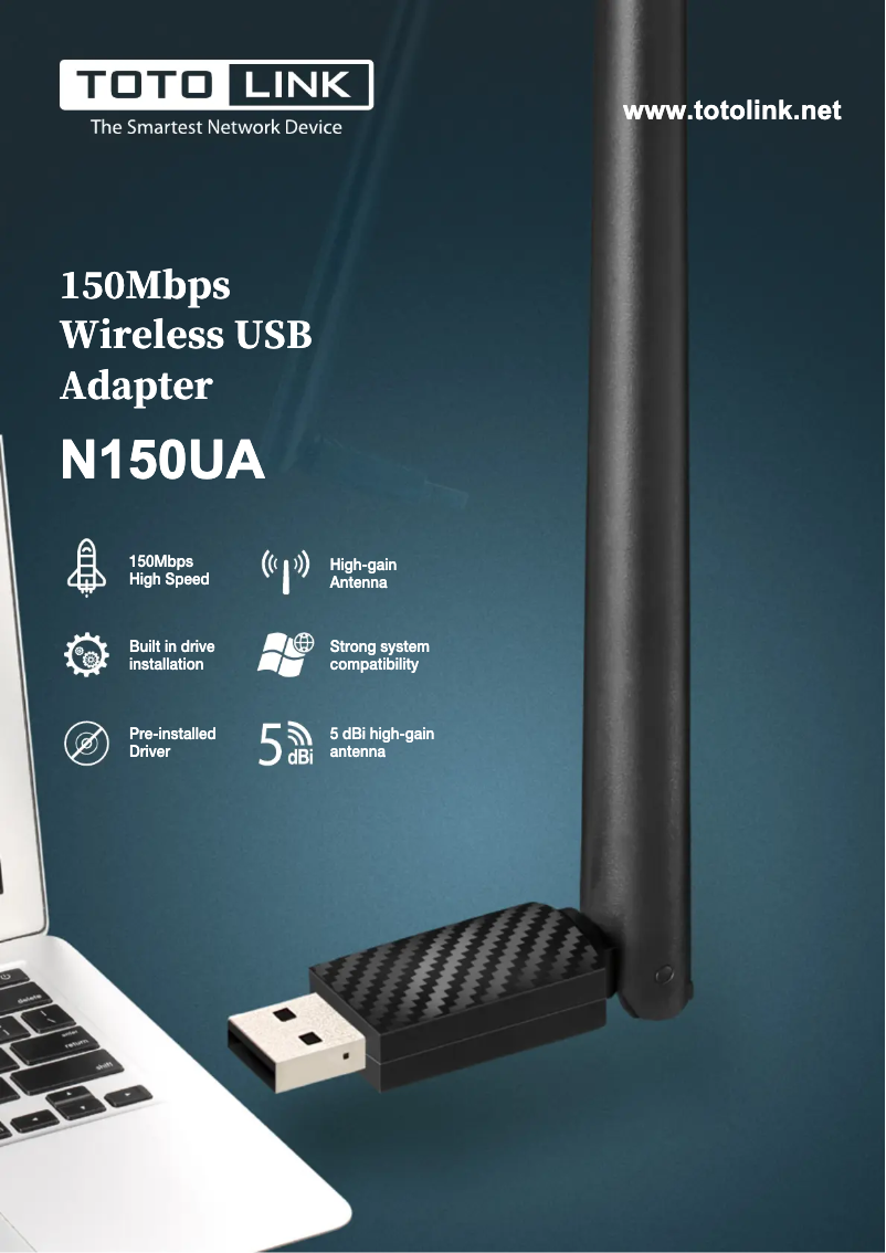 Page 1 of the manual User Manual Totolink N150UA V2