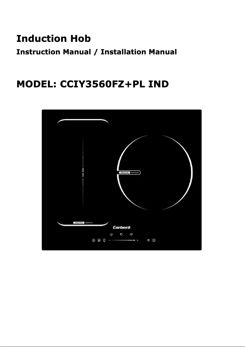 Page 1 of the manual User Manual Corbero CCIY3560FZ