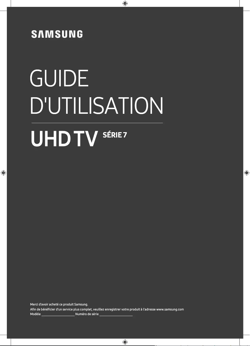 Page 1 of the manual User Manual Samsung UA55RU7105S