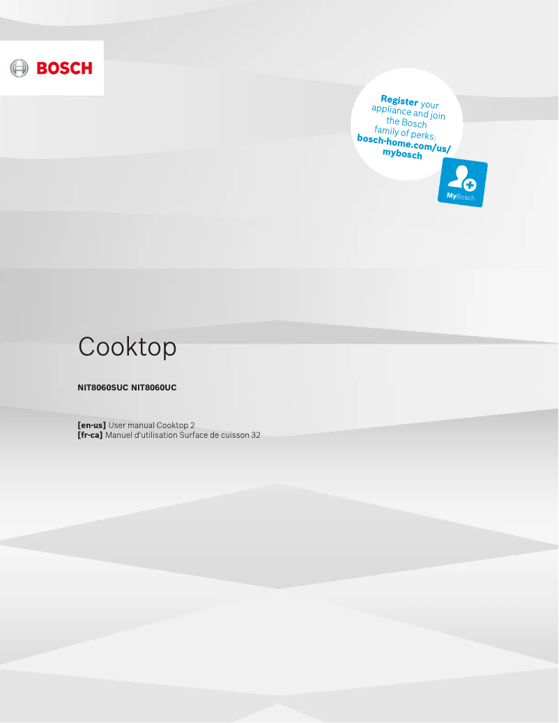 First page image of the manual for NIT8060SUC