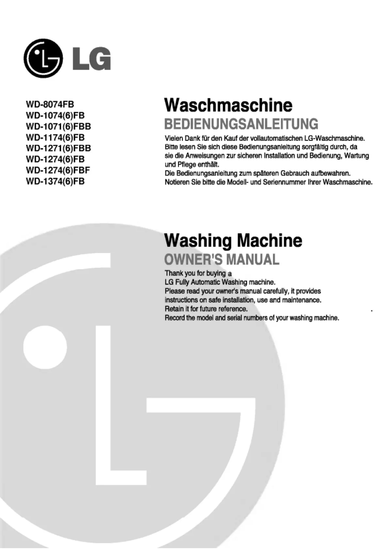 First page image of the manual for WD-16126FD