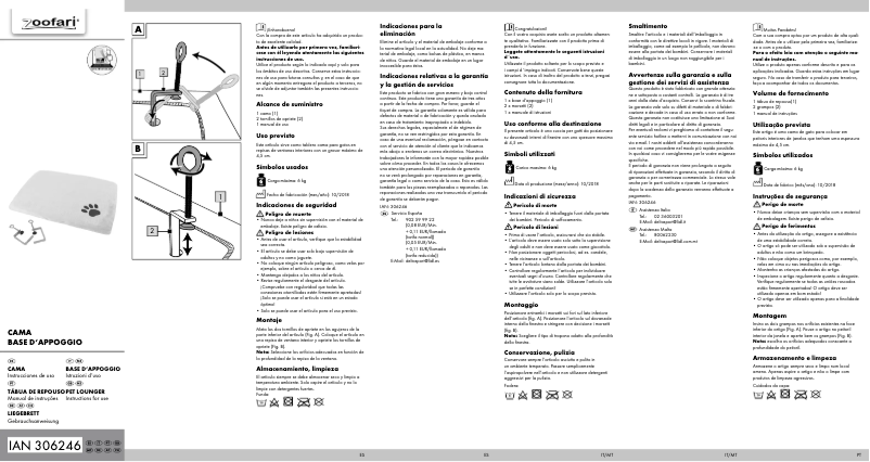 Page 1 of the manual User Manual Zoofari IAN 306246