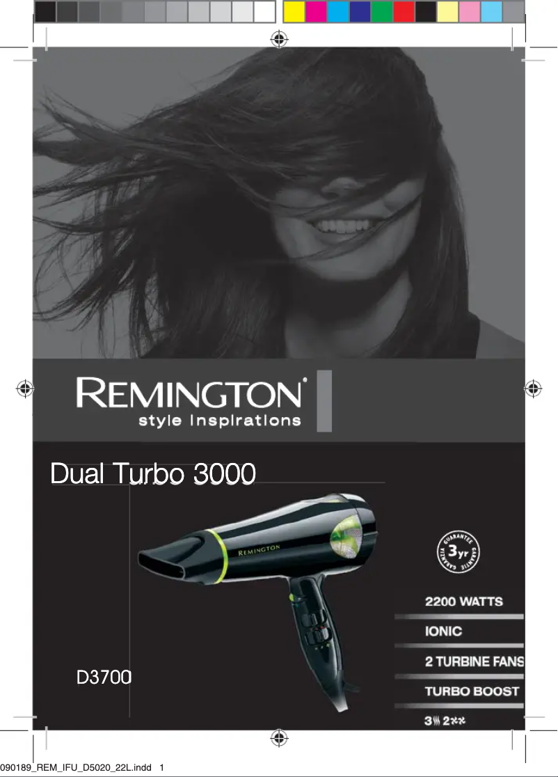 Page 1 of the manual User Manual Remington D3700