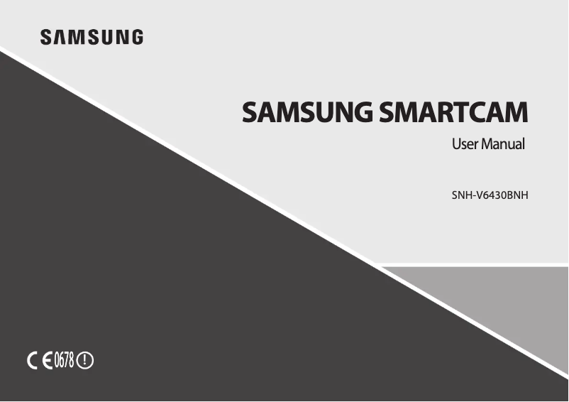 Page 1 of the manual User Manual Samsung SNH-V6430BNH/EX bewakingscamera CCTV-bewakingscamera Buiten Rond 