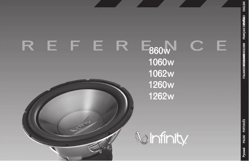 Page 1 of the manual User Manual Infinity Reference 1260W