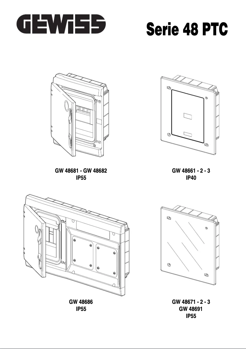 Page 1 of the manual User Manual Gewiss GW48681