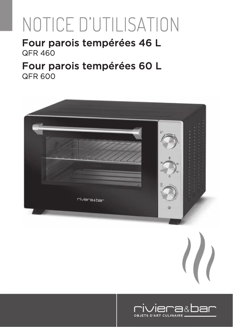 Page 1 of the manual User Manual Riviera & Bar QFR600