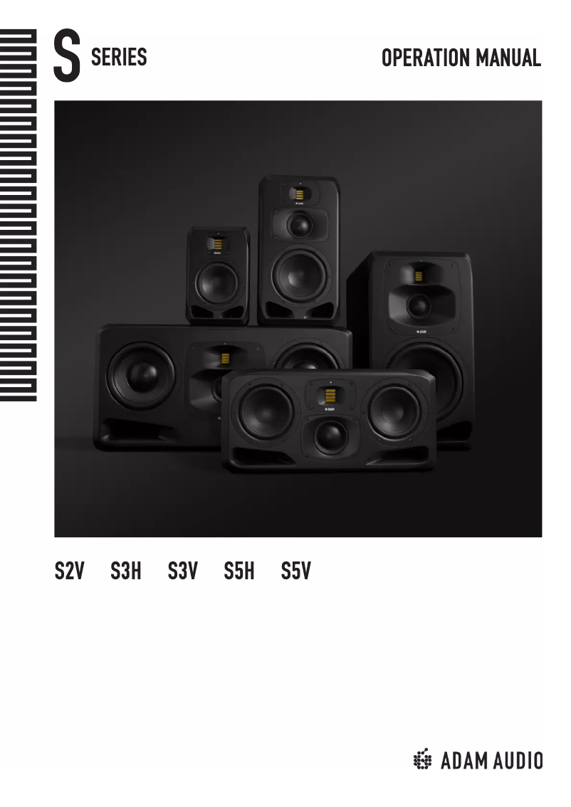 Page 1 of the manual User Manual Adam S3V