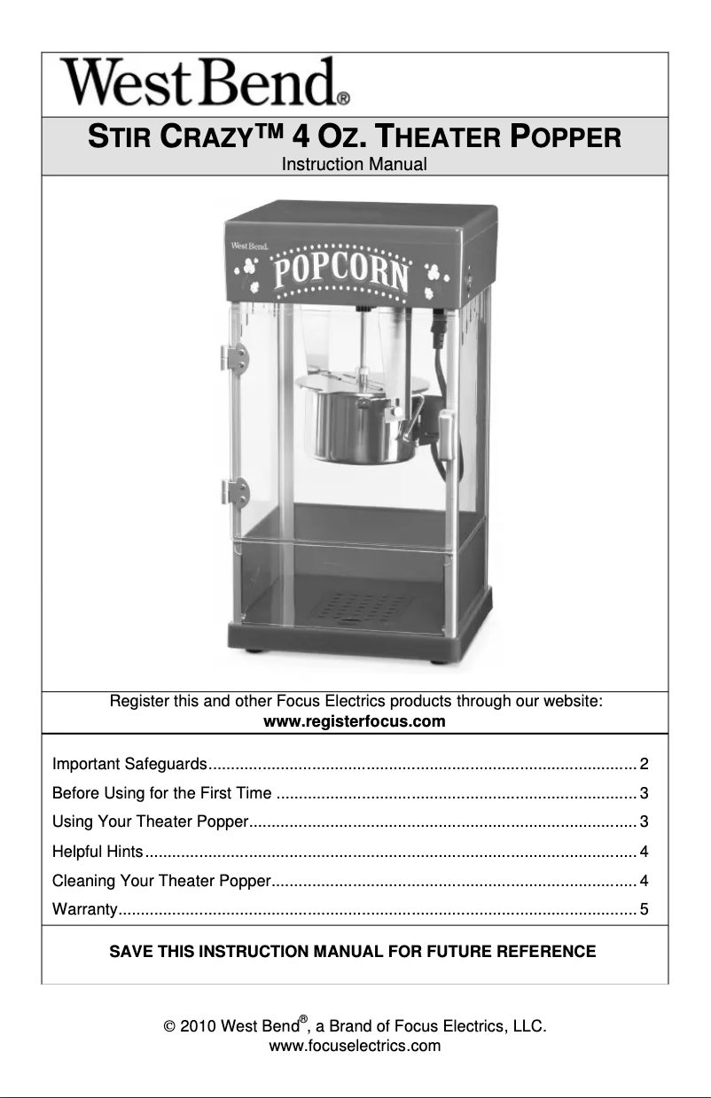 First page image of the manual for 82514