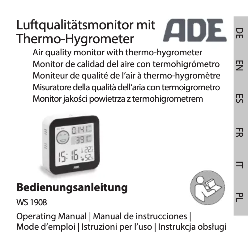 Image de la première page du manuel de l'appareil WS 1908
