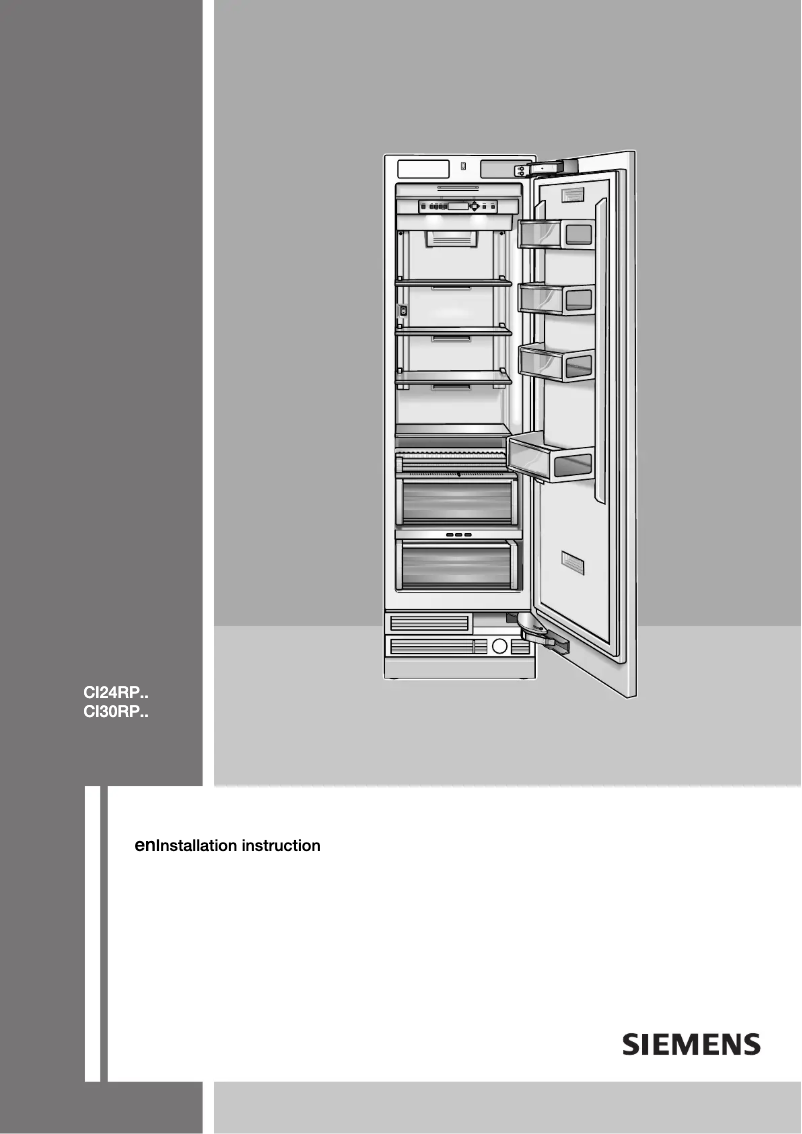 Page 1 of the manual User Manual Siemens CI24RP00