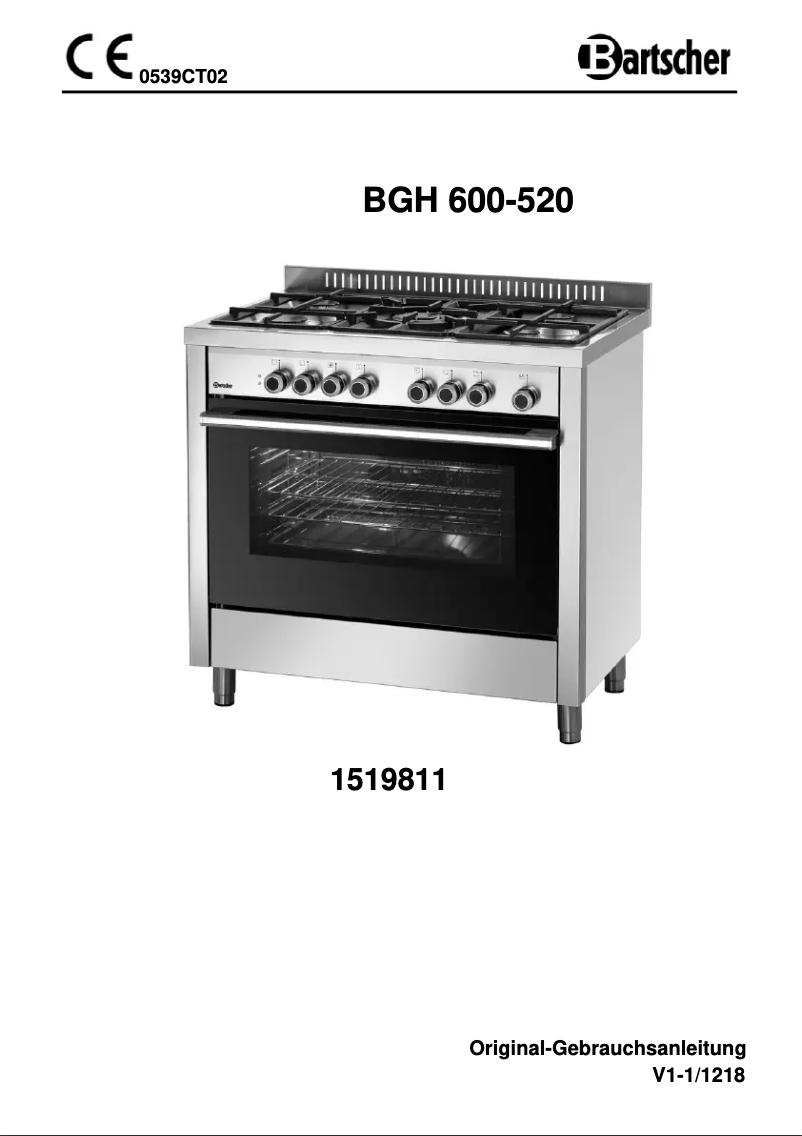 First page image of the manual for BGH 600-520