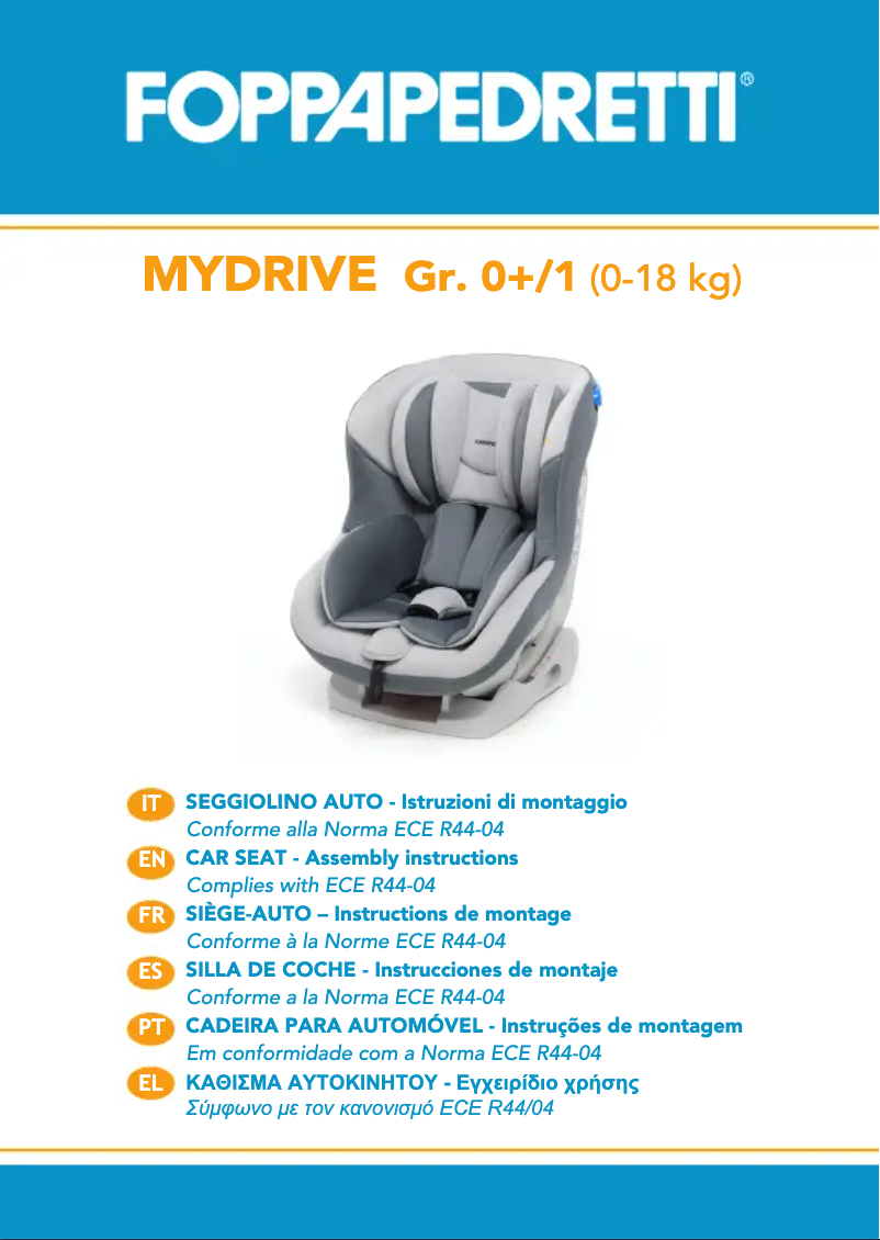 Page 1 of the manual User Manual Foppapedretti Mydrive