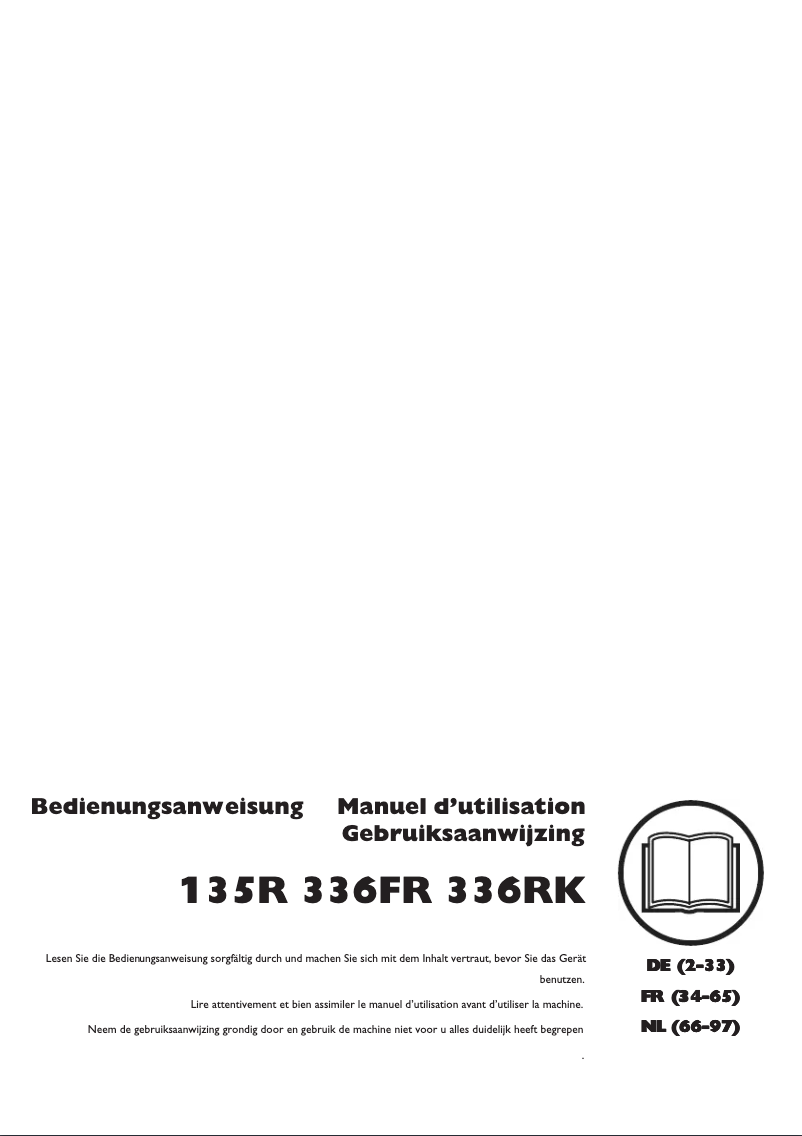 Page 1 of the manual User Manual Husqvarna 135R