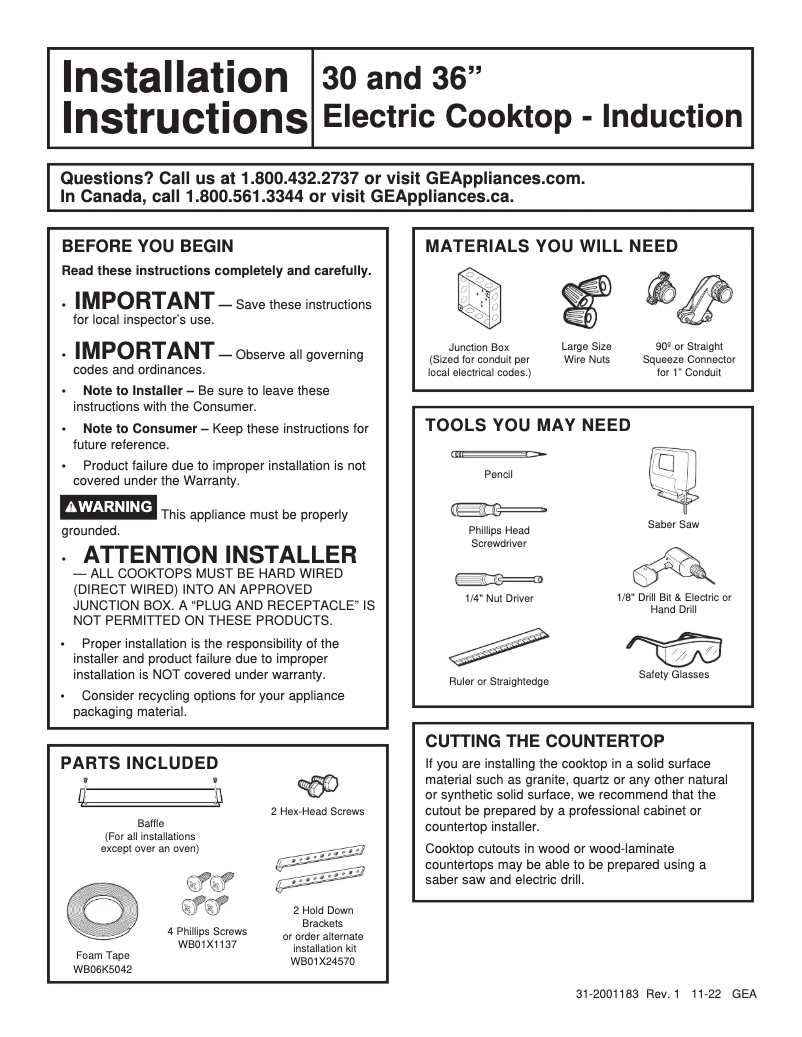 First page image of the manual for Profile PHP9030DTBB