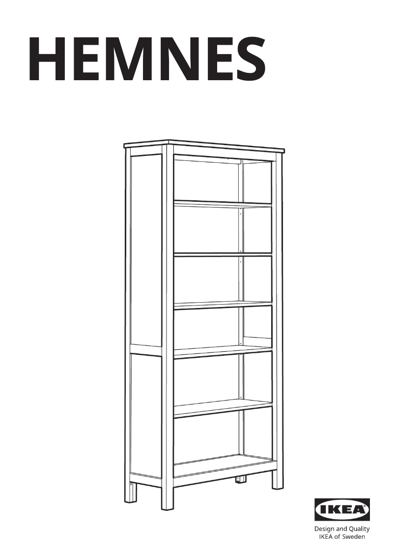Page 1 of the manual User Manual Ikea HEMNES 203.717.64