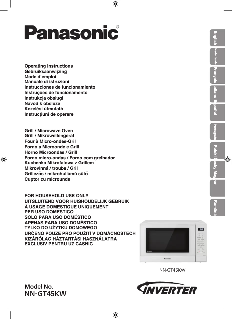 Page 1 of the manual User Manual Panasonic Inverter NN-GT45KW