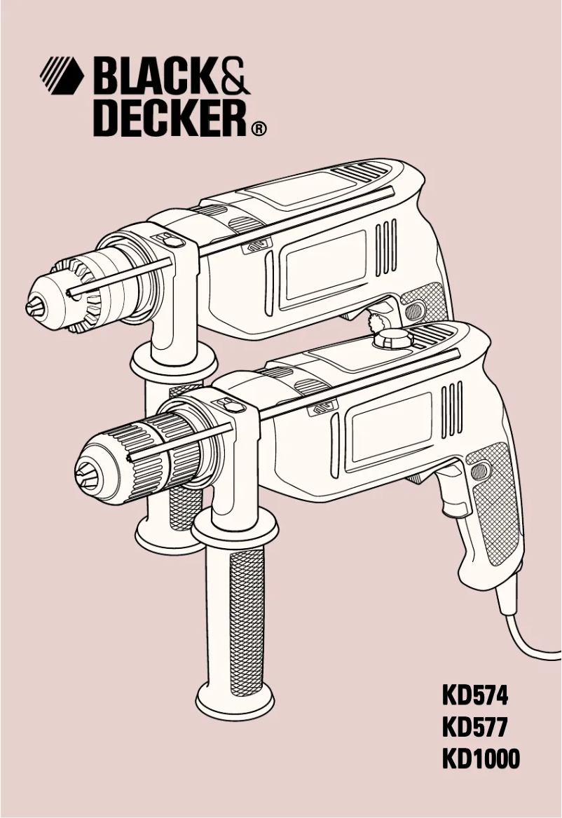 Page 1 of the manual User Manual Black & Decker KD1000