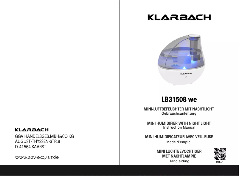 First page image of the manual for LB 31508 we