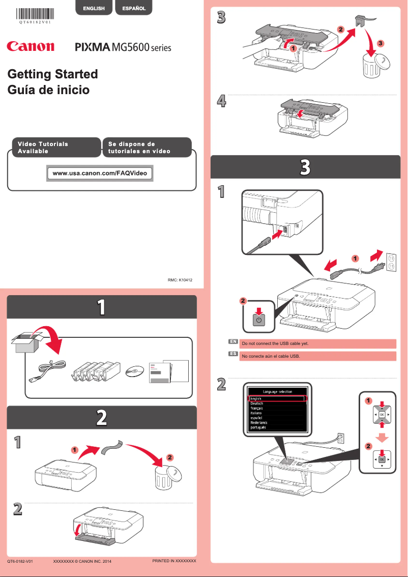 First page image of the manual for Pixma MG5622