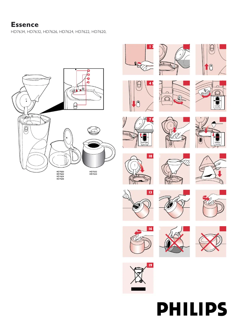 First page image of the manual for HD7634