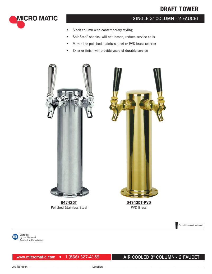 First page image of the manual for D4743DT