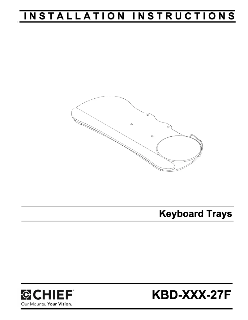 Page 1 of the manual User Manual Chief KBD-MINI-27F