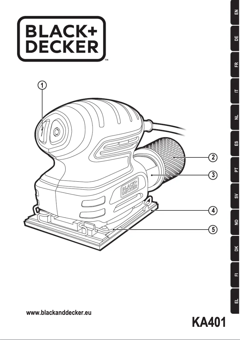 Page 1 of the manual User Manual Black & Decker KA401L