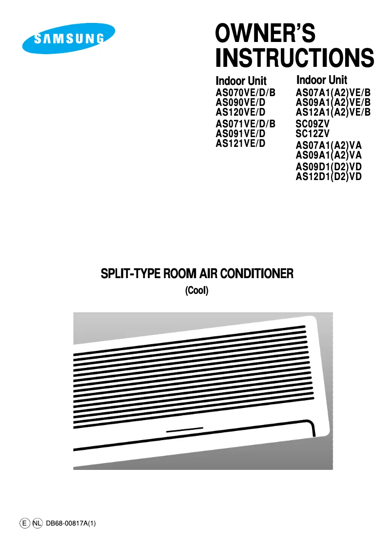 Page 1 of the manual User Manual Samsung AS091VE